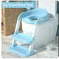 Children's Potty Training Seat – Folding Toilet Ladder with Adjustable Step Stool
