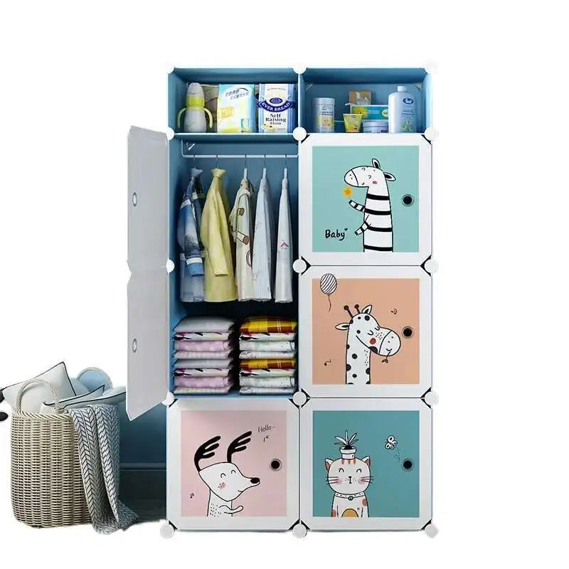 Girl Clothes Wardrobe Baby Dressers Bedroom Kids Children's Closet Clothings Montessori Puerta Corredera Organizer Furniture