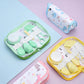 6pcs/set Health Care Kit with Bag- Portable Travel Set: Bath Brush Comb, Nail Clipper, File, Scissors, Nasal Aspirator