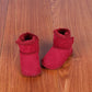 Baby Shoes Soft Bottom Anti-Slip Walking Shoes Leatherette Faux Fur Integrated Design Breathable Comfortable Children Footwear