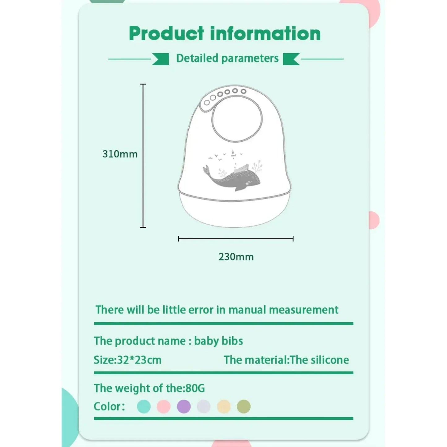 Silicone Baby Bib Waterproof Drool Bib Soft Cartoon Bib for Newborn Feeding Adjustable Burp Cloth for Babies Baby Bib Waterproof