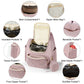 Mauve Mist Diaper Backpack – Nappy Bag with Changing Pad & Stroller Straps