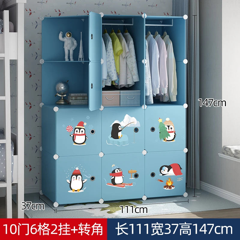 Organizer Baby Cabinets Wardrobe Children's Room Storage Cabinet Cabinets Girl's Drawer Closet Puerta Corredera Baby Furniture