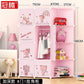 Low Profile Kids Storage Cabinet Cute Baby Clothes Organizer With Plastic Shelves For Nursery Toddler Room Furniture