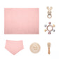 Baby Bath & Teether Gift Set – Silicone Toys, Rattle & Milestone Cards