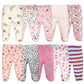 3Pcs/lot Infant Trousers Baby Boys Leggings Elastic Waist Cartoon Cotton Newborn Baby Girls Pants Spring Kids Clothing 0-12M