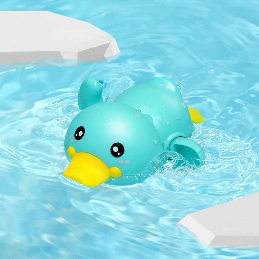 Bath Bathtub Toys for Toddlers Duck Rotatable Waterwheel Bathroom Strong Suckers Water Scoop Fun Bath Toys Kids Gifts