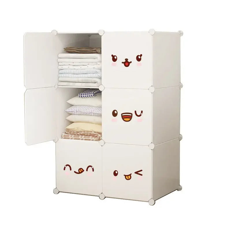 Baby Children Modular Cabinet Recameras Kids Storage Wardrobe Kids Toys Organizer Storage Guarda Roupa Infantil Girl Furniture