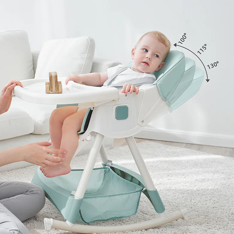 Baby Highchair Dining Chair Baby Eating Foldable Seat Multifunctional Lift Baby Dining Table Chair