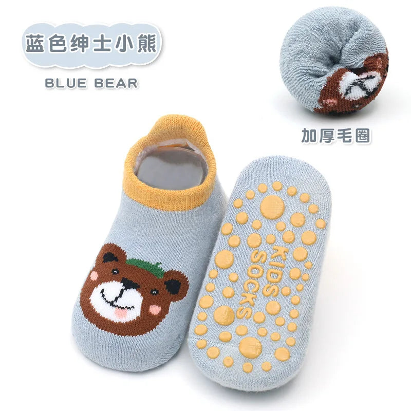 Cute Anti-Slip Baby Socks – Summer Animal Print