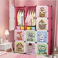 Wardrobe For Baby Clothes Children's Storage Cabinet Kids Room Furniture Closet Guarda Roupa Infantil Simple Assembly Plastic
