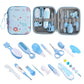Baby Care Kit Kid Multi-functional nail clipper comb Hair Thermometer Grooming Brush Kit Scissors baby health care set  newborn