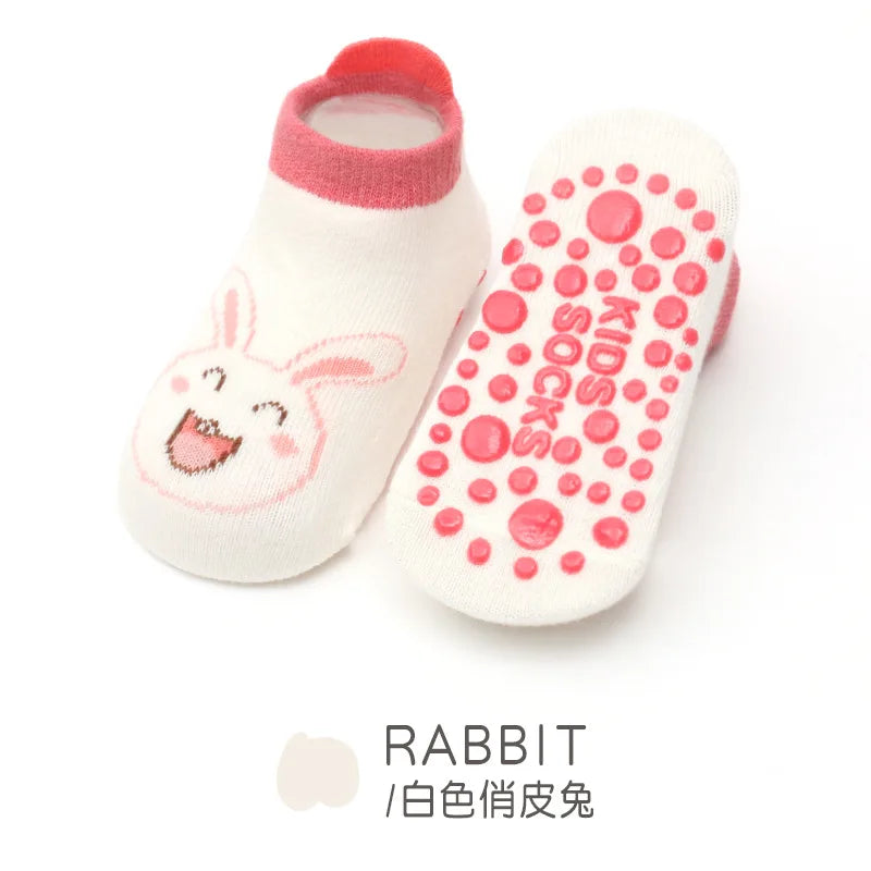 Cute Anti-Slip Baby Socks – Summer Animal Print