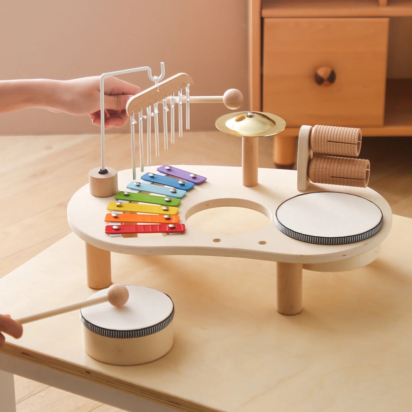 Kids Wooden Drum Set – Fun & Skill-Building!