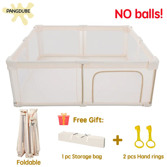 PANGDUBE Foldable Baby Playpen – Portable Activity Fence & Ball Pit