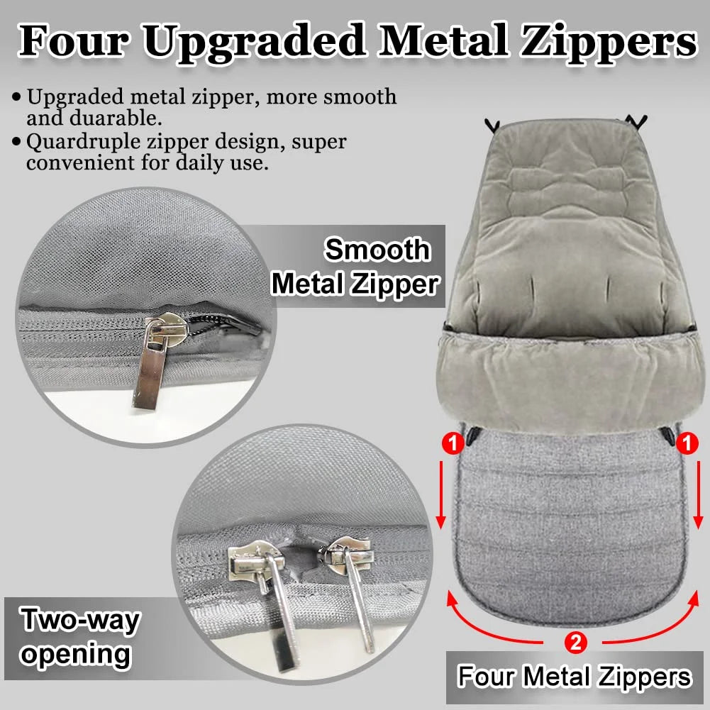 Baby Stroller Sleeping Bag Newborn Stroller Warmer Sleep Sack Outdoor Winter Pram Travel Cushion Waterproof Stroller Accessor