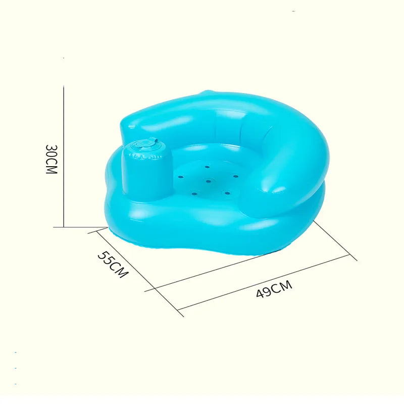 Inflatable Baby Bath & Lounge Chair – Soft, Portable Kids' Sofa