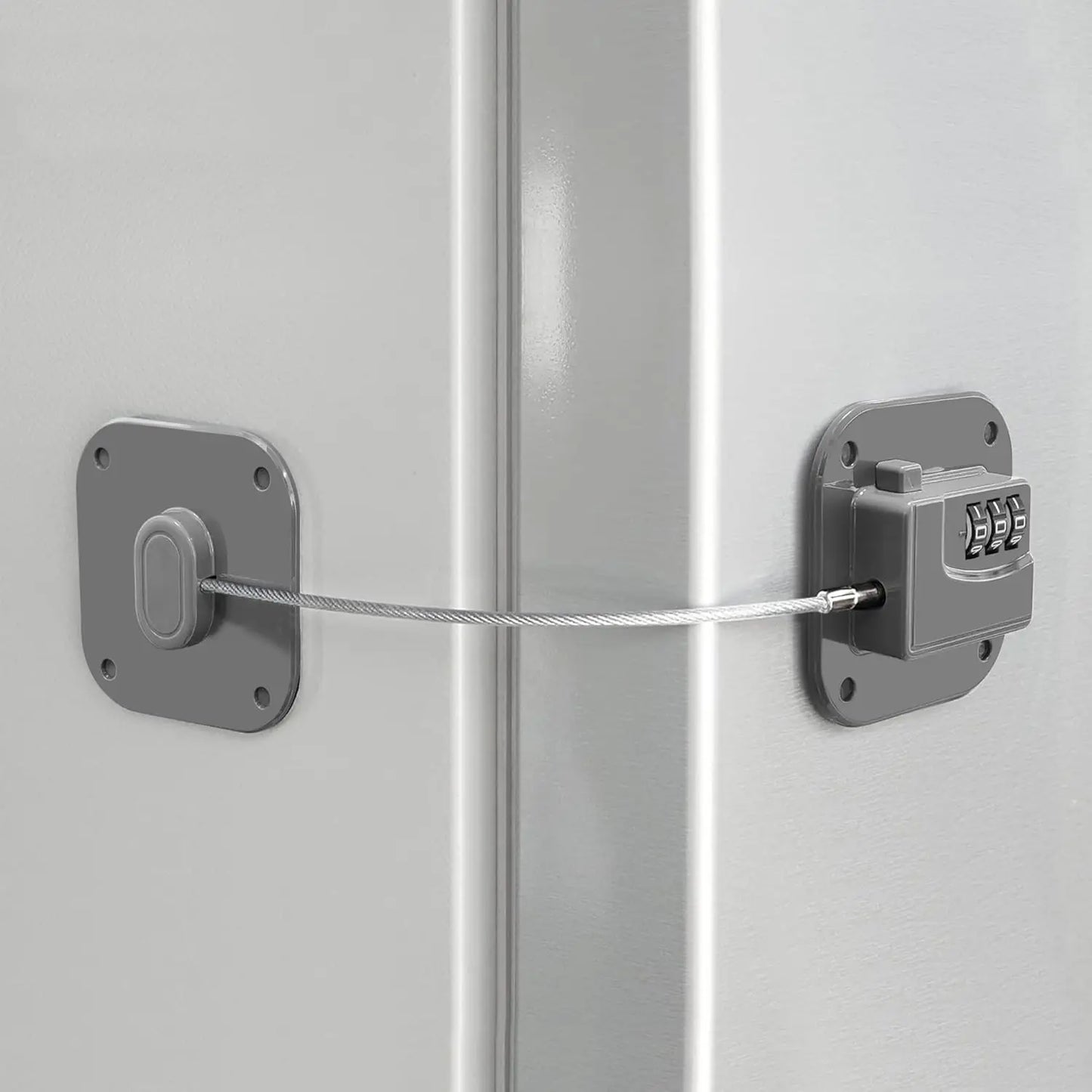 Refrigerator Lock,Combination Lock for Refrigerator Cabinets,Heavy Duty Fridge Lock,Child Safety Cabinet Locks,Easy Install
