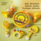 Trumpet Children's Toy Blow Music Baby Can Blow Instrument KIA Purden Brand Suitable for Ages 2 to 4 plus Years Old