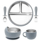 BPA Free Baby Dinner Set – Detachable Plate, Bowl, Cup & Cutlery