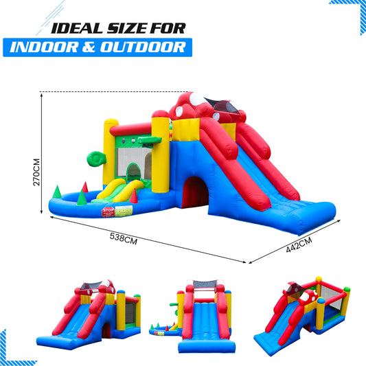 KING Double Water Slide & Ball Pool for Kids