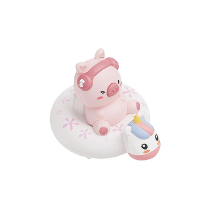 Toddler Bath Toy – Rabbit & Pig Rowing Water Play Set