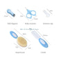 X5XE 5-in-1 Baby Head Comb Hair Bursh Care Set Newborns Multifunctional Nails Trimmer Toddlers Newborn Care Grooming