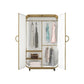 Modern Minimalist Wardrobe Organizer Storage Cube for Bedroom, Baby, and Home Furniture - Armable Metal Design