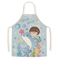 Cute little dinosaur bear rabbit pattern apron home linen children's cleaning apron kitchen cooking baking bib