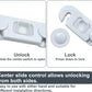 Child Proof Refrigerator Lock, Baby Safety Locks for Fridges, Cabinets, Drawers, Double Doors and More, Ergonomically Designed