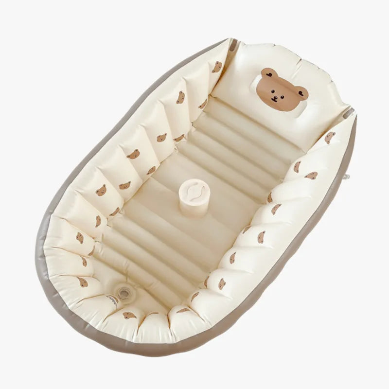 Ins style new portable baby bath tub newborn bath tub foldable children's inflatable swimming pool