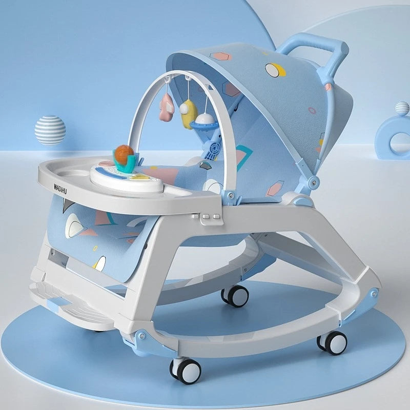 2025 New Multifunctional Trolley, Baby Rocking Cradle