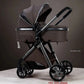 2025 New baby stroller High landscape 3 in 1 baby carriage Luxury Pushchair Baby Cradel Infant Carrier kinderwagen car 2in1