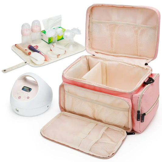Portable Warmer Insulated Baby Bottle Thermal Tote Breast Pump Breastmilk Travel Cooler Bag