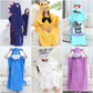 Kids Poncho Towels Hooded Bathrobe - Cotton Absorbent for Baby Shower, Height 80-170cm Boys Girls Children Cartoon Swim Bathing