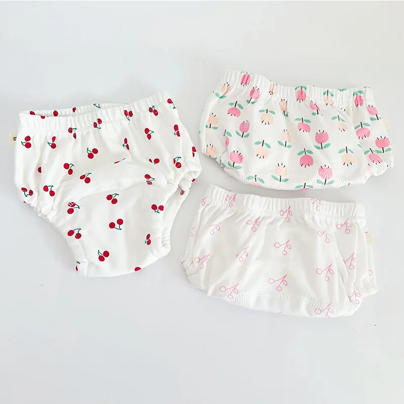 3-Pack Baby Training Pants – 6-Layer Reusable Cotton Diapers