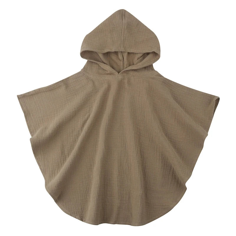 2022 New Baby Hooded Bath Towel Receiving Blanket Muslin 4 Layers Cotton Gauze Swaddle Wrap Towel Cape Bathrobe Cloak Poncho