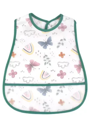 High Quality Adjustable Baby EVA Bibs Cartoon Cotton Child Waterproof Lunch Feeding Bibs For Kids Girls Boys Feed Accessories