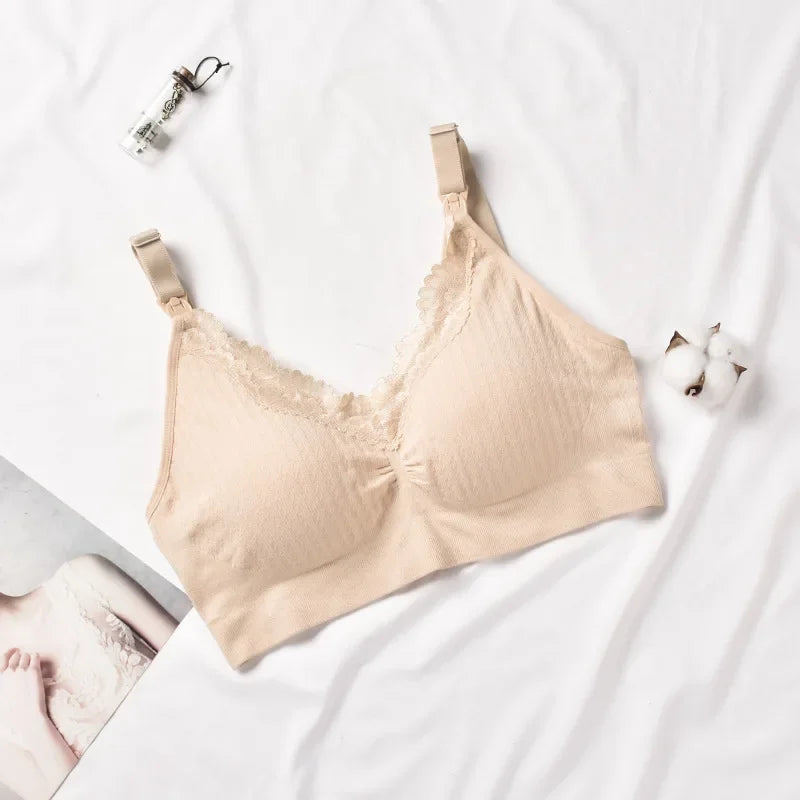 New Arrival breastfeeding bra pregnant women underwear maternity nursing bra lace high quality