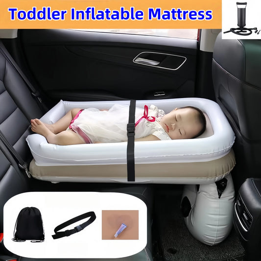 Portable Toddler Inflatable Travel Mattress – Folding Bed for Car & Airplane