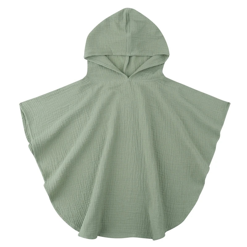 2022 New Baby Hooded Bath Towel Receiving Blanket Muslin 4 Layers Cotton Gauze Swaddle Wrap Towel Cape Bathrobe Cloak Poncho