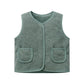 Autumn Winter Kid Vest Fur Baby Girl Boy Clothes Fleece Vests Zipper Coat Jacket Sleeveless Children Snow Outfits Waistcoat Warm