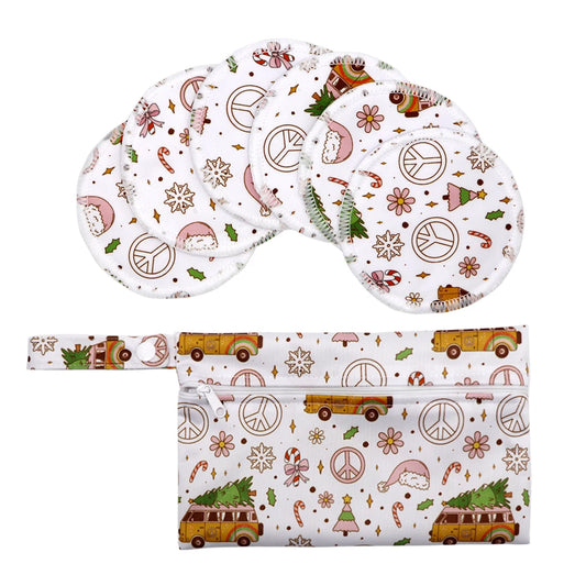 Recycled Polyester Mum Use With Wet Bag Absorbency Waterproof Washable Breathable Reusable Feeding Breast Nursing Pad
