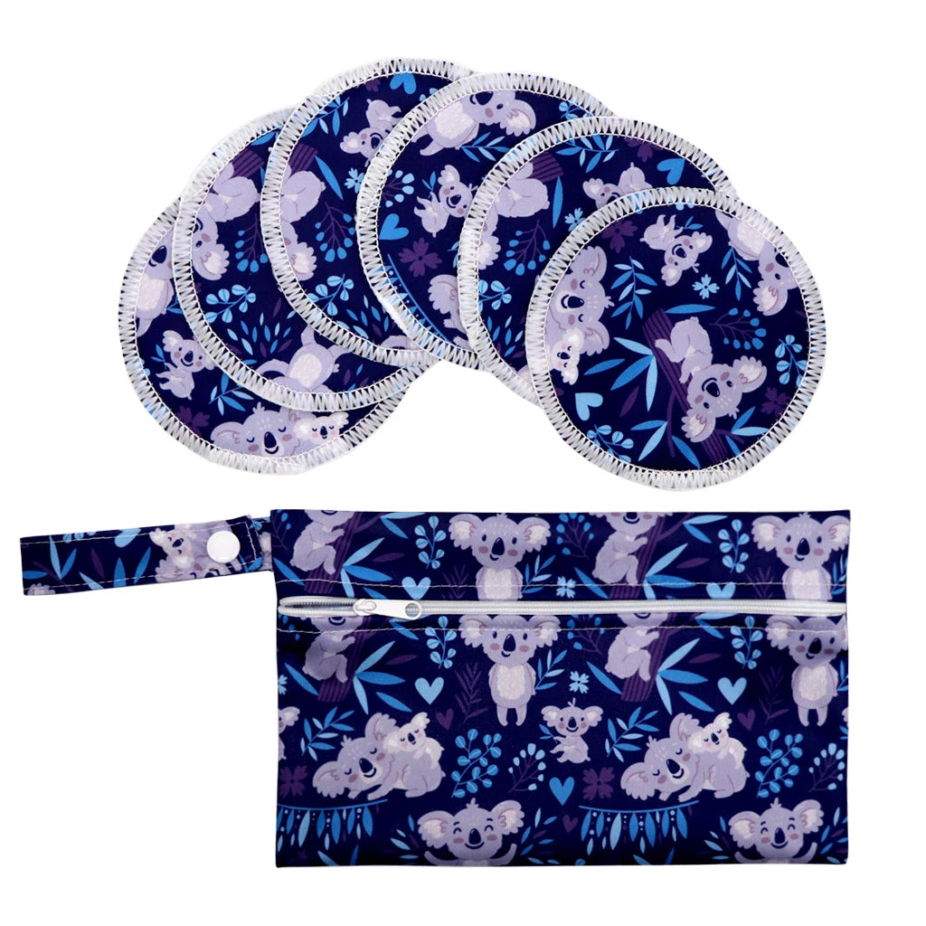 Recycled Polyester Mum Use With Wet Bag Absorbency Waterproof Washable Breathable Reusable Feeding Breast Nursing Pad