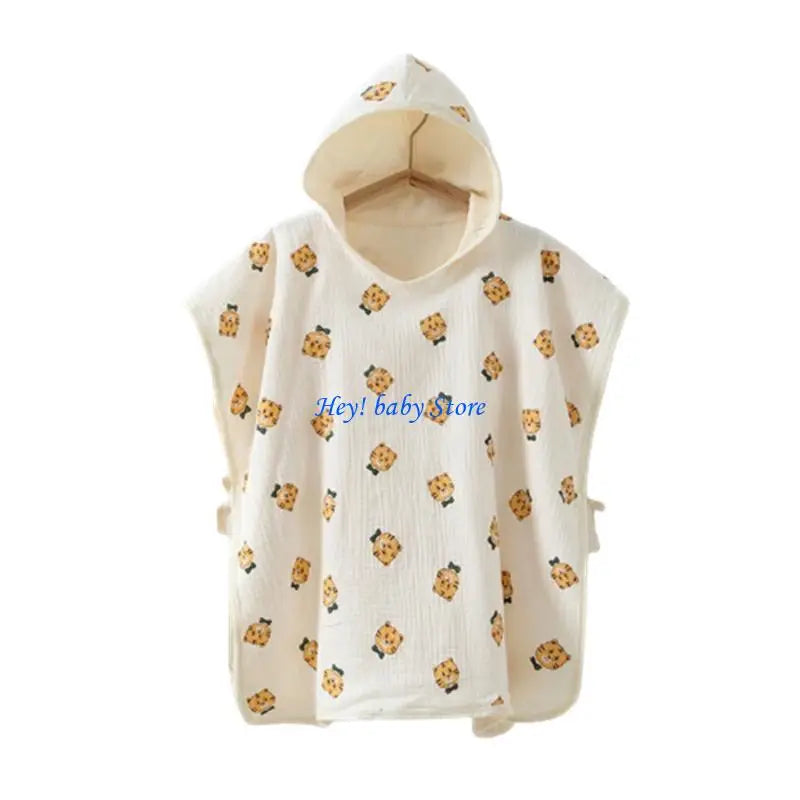 JU64 Baby Hooded Bath Towel for Infant Boy Girl Breathable  Wraps Warm Shower Towel Comfortable Quick-Drying Bathrobe