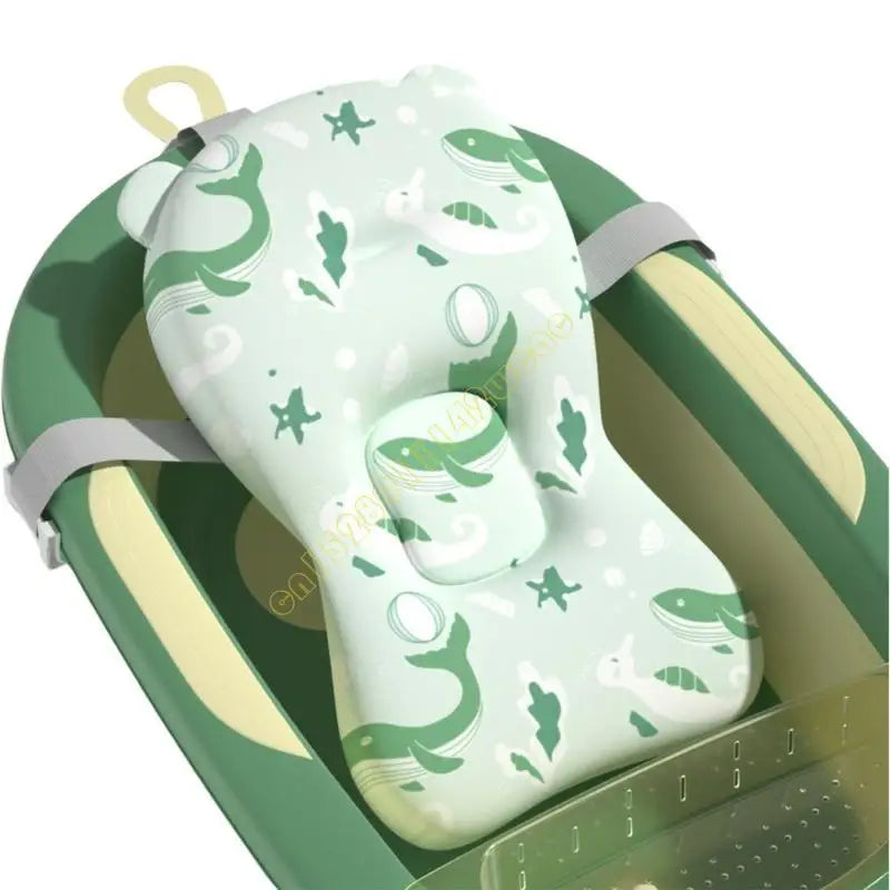 Infant Baby Bathing Pad Soft & Lightweight Newborns Bath Net Toddler Bath Rack Shower Accessories for Safe Bathing DXAD