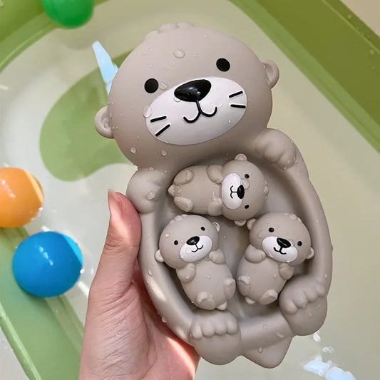 Cuddly Otter Floating Bath Toy for Babies & Toddlers - Pool Water Play