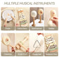 Music Toys Baby Wooden Montessori Toys Children Music Instrument Squirrel Maracas Drum Xylophone Early Education Sensor Toys Set