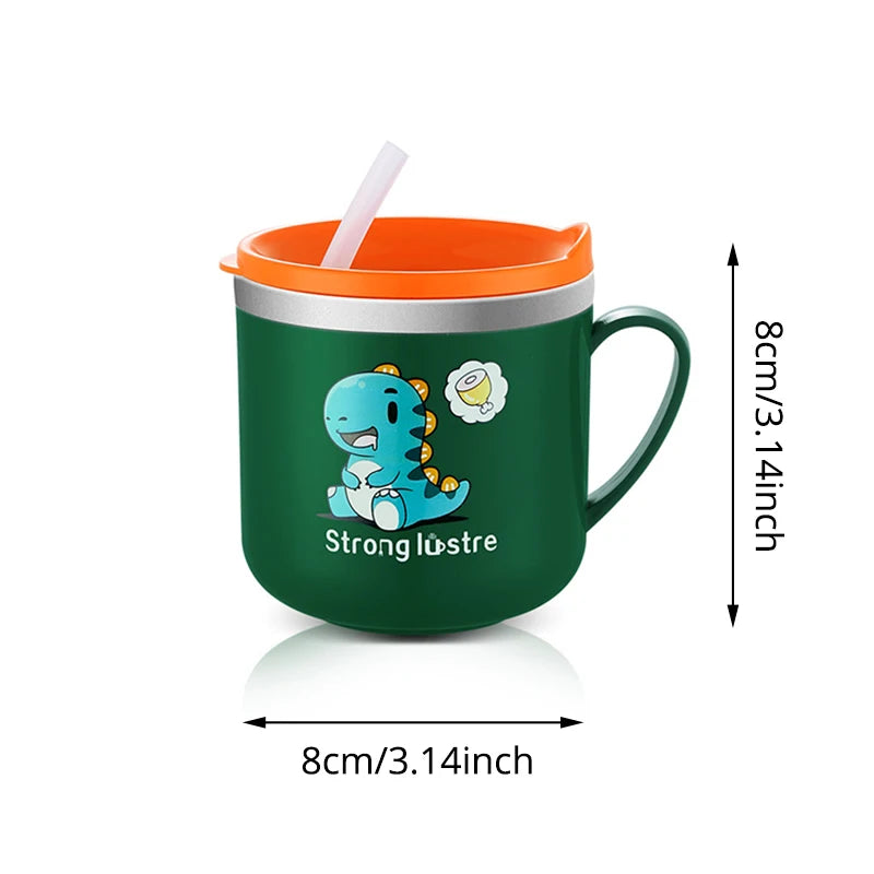 Kids Straw Drinking Cup | 250ML Steel, Anti-Drop & Safe for Toddlers