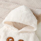 Baby Girl Winter 2PCS Set – Cute Little Bear Fur Travel Outfit